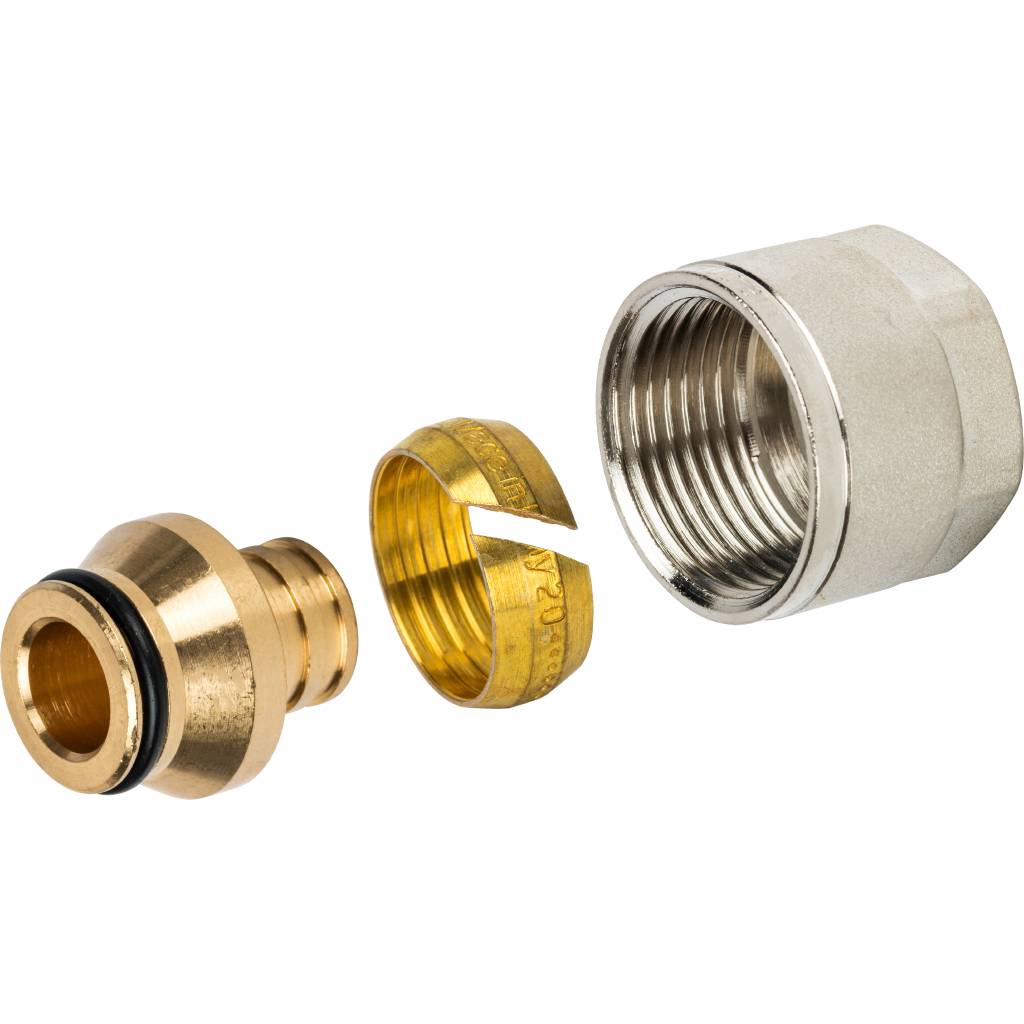 Stout Фитинг компрессионный для труб Pex 20 х 2.8 х 3/4"EK