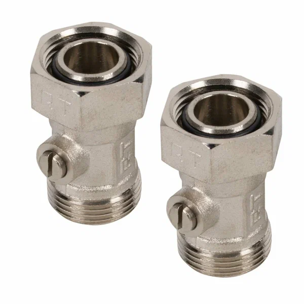 Royal Thermo Набор нижнего подключения для радиатора, прямой, раздельный 3/4ЕК х 3/4ЕК (черный)