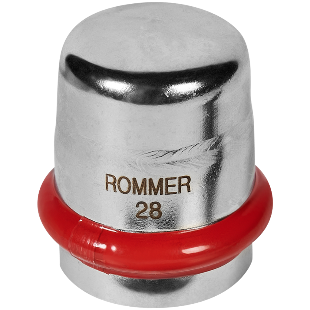 Rommer Заглушка 28 ВПр из нержавеющей стали (304), кольцо из EPDM