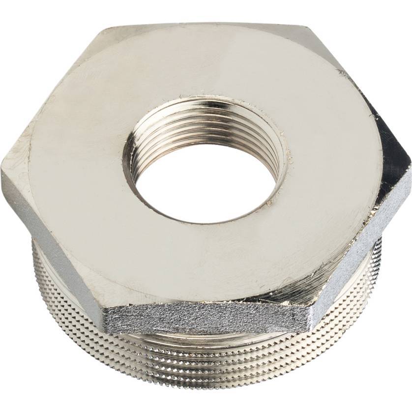 Stout Футорка никелированная 1 1/2" х 3/4"