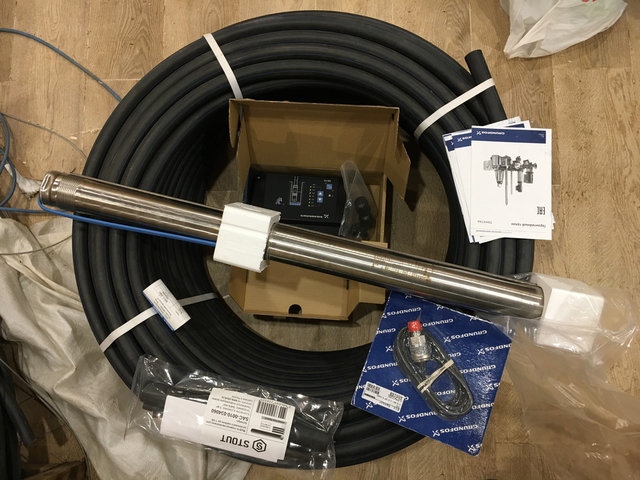 Установка скважинного насоса Grundfos SQE