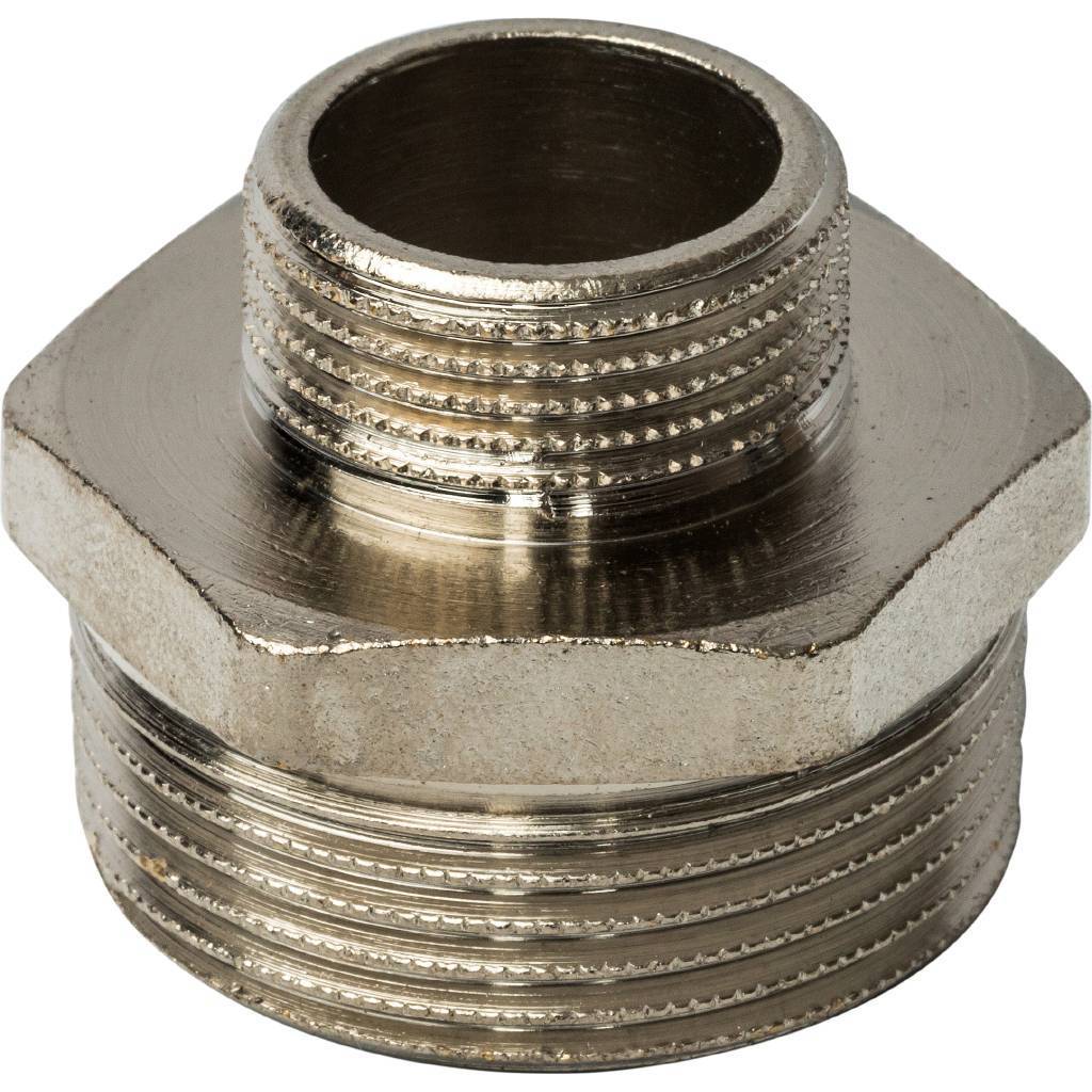 Stout Ниппель НН переходной никелированный 1 1/4" х 3/4"