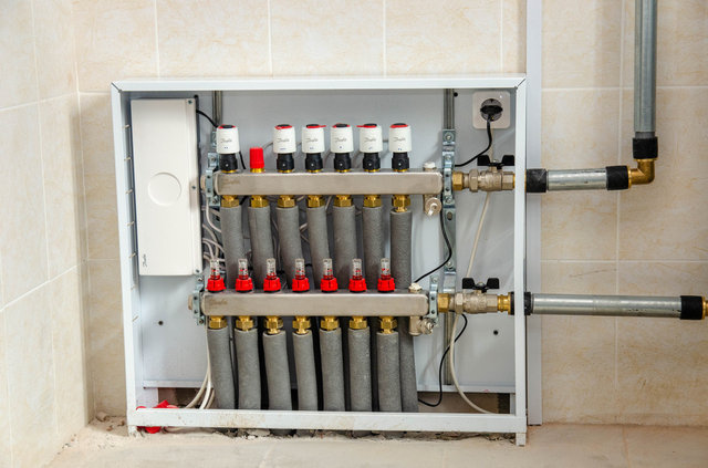 Монтаж системы отопления и теплых полов с котлом Vaillant в Б.Андрейково