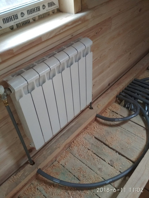 Отопление в доме из бруса, Москва