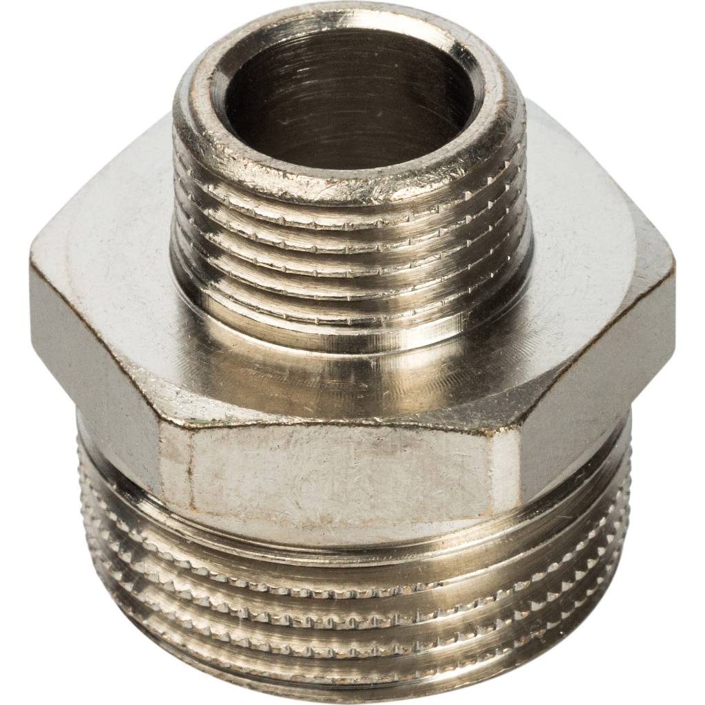 Stout Ниппель НН переходной никелированный 3/4" х 3/8"