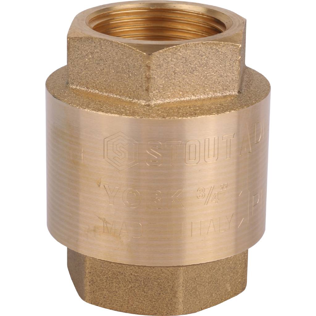 Stout 3/4 Клапан обратный пружинный муфтовый с пластиковым седлом