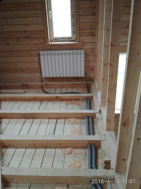 Отопление в доме из бруса, Москва