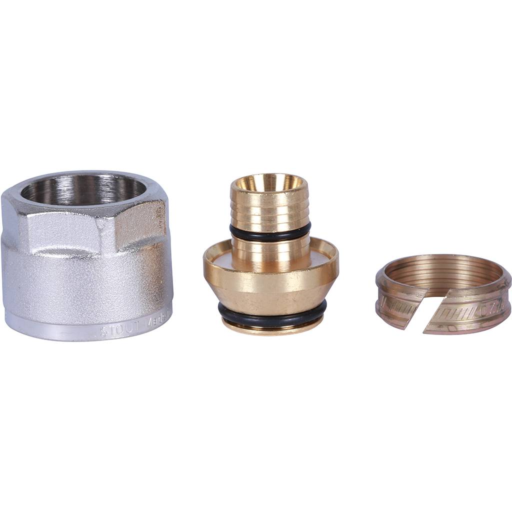 Stout Фитинг компрессионный для труб Pex - Stabil 20 х 2.9 х 3/4"EK