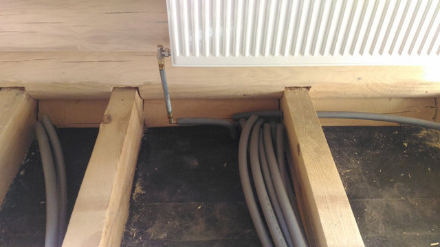 Отопление в бревенчатом доме, Москва