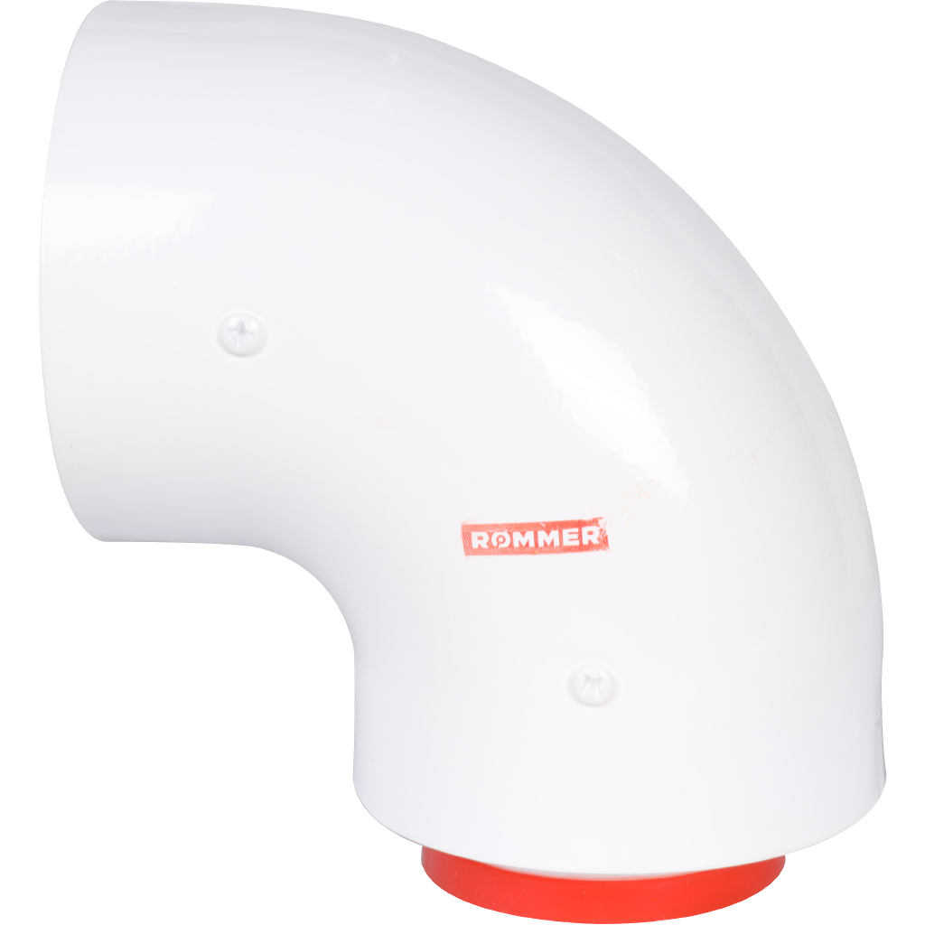 Rommer Начальный участок 90 гр. 60/100 (Bosch, Buderus, Navien S/C/E, Baxi ECO Nova/Classic,   Baltu