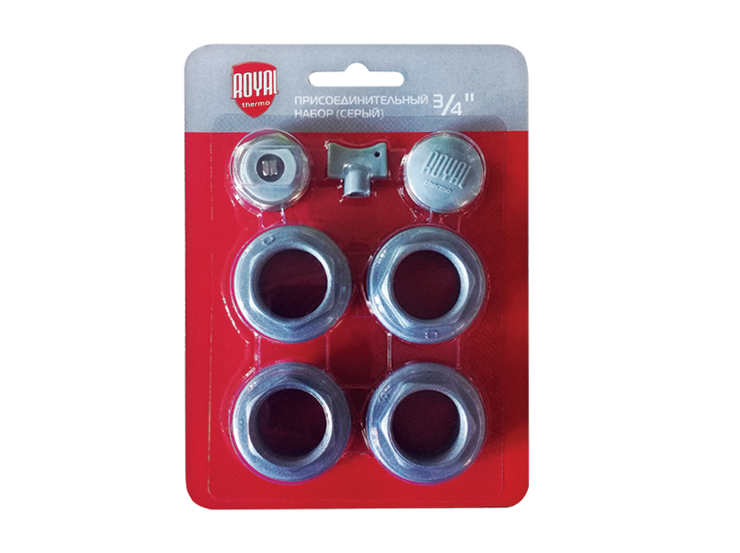 Royal Thermo 3/4'' набор присоединительный серебристый