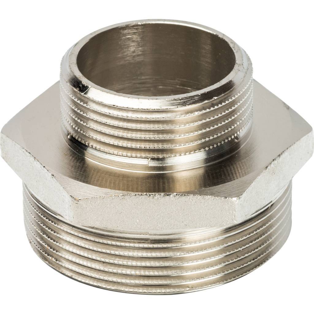 Stout Ниппель НН переходной никелированный 2" х 1 1/4"