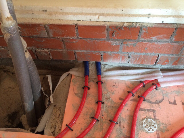 Теплые полы в бане, Андрейково