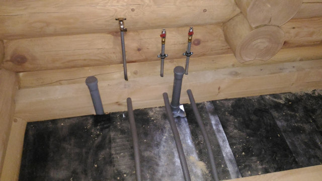 Отопление в бревенчатом доме, Москва