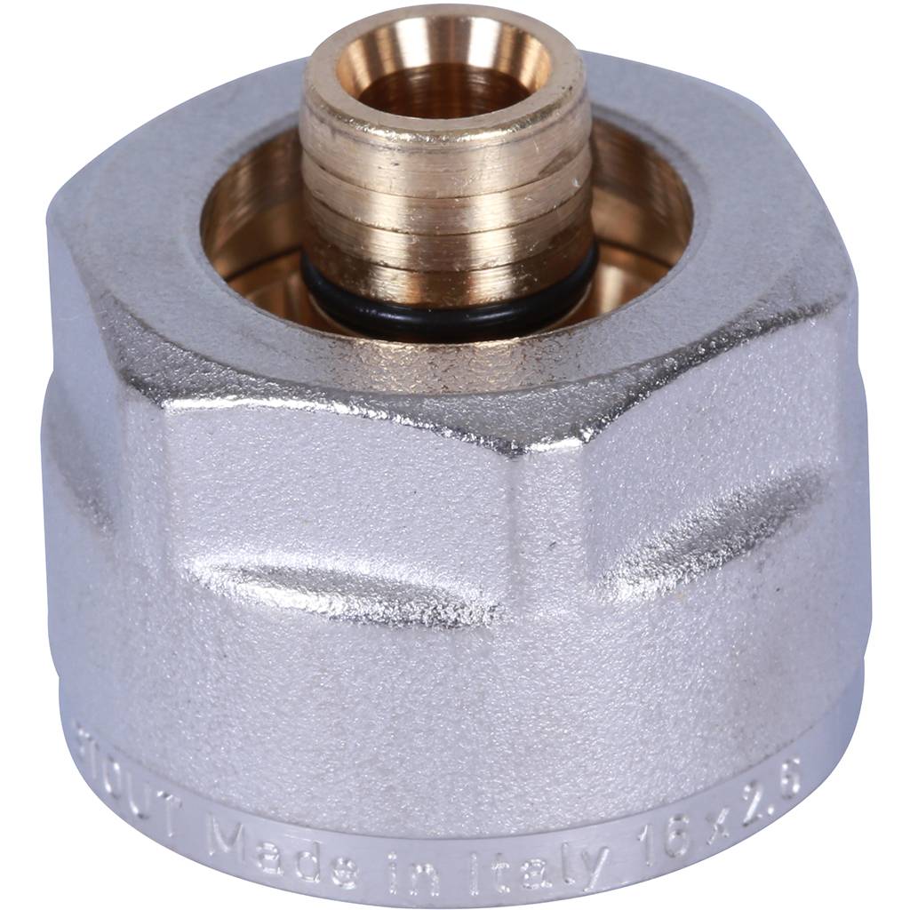 Stout Фитинг компрессионный для труб Pex - Stabil 16 х 2.6 х 3/4"EK