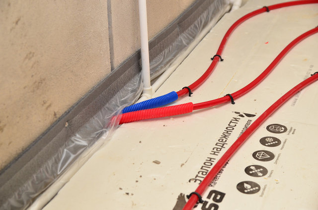 Теплые полы в загородном доме, Кострома