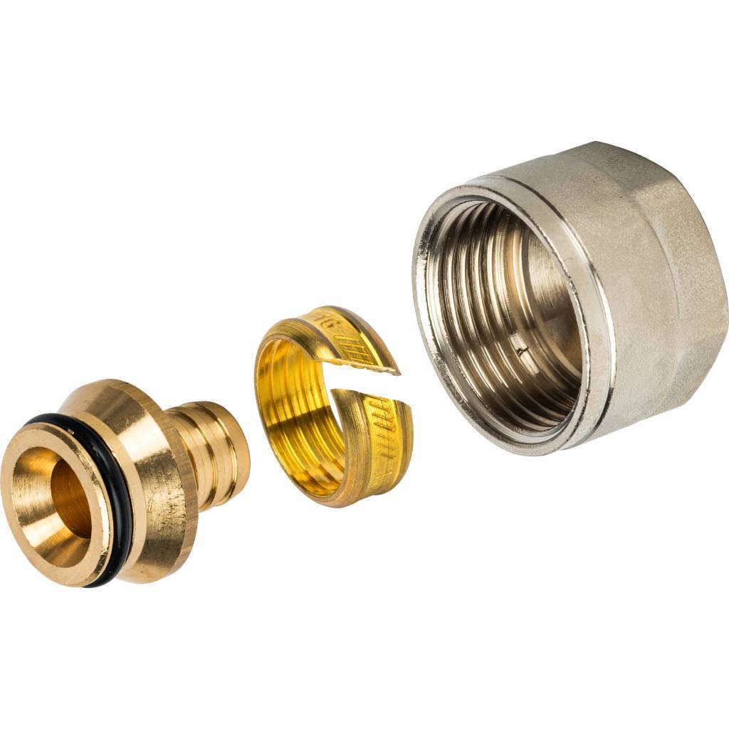 Stout Фитинг компрессионный для труб Pex 16 х 2.2 х 3/4"EK