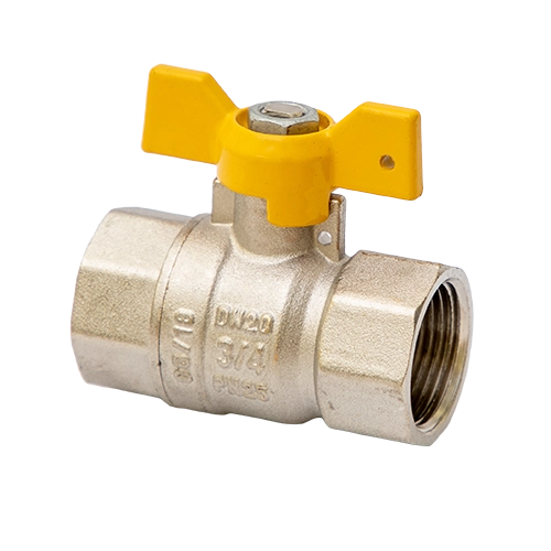 MVI Кран шаровой газовый полнопроходной 3/4" ВР/ВР, ручка бабочка