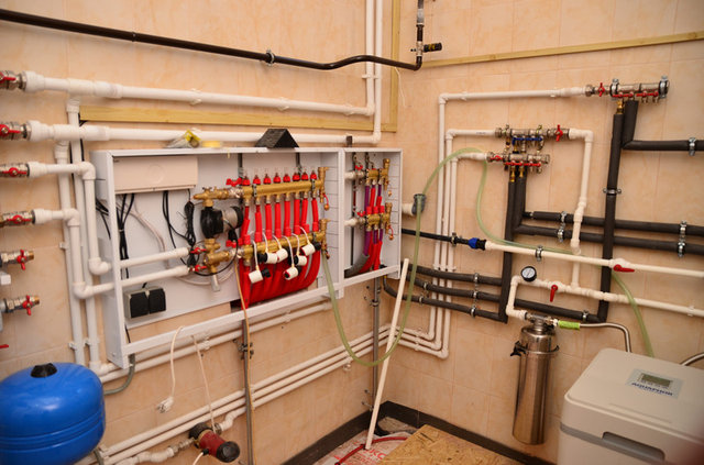 Монтаж отопления в загородном доме, с.Минское