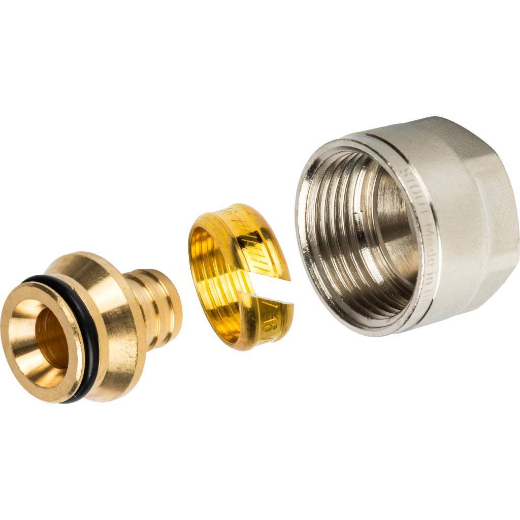 Stout Фитинг компрессионный для труб Pex 16 х 2.0 х 3/4"EK