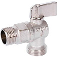 Stout Кран санитарный 1/2&quot; х 3/4&quot; шаровой угловой для стиральных машин