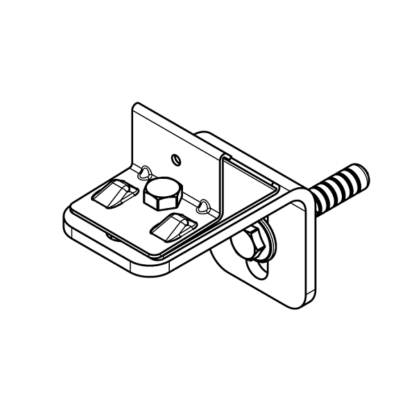 Wallbox Крепление одинарное для монтажного профиля Wallbox Крепление одинарное для монтажного профиля