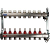 Stout SMS-0927 Коллекторная группа 08 вых. с &quot;маевским&quot; и сливом из нерж. стали (с расходомерами)