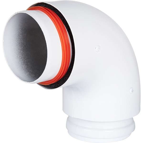 Rommer Отвод дымохода утеп. D 80/100 - 90гр Rommer Отвод дымохода утеп. D 80/100 - 90гр