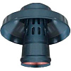 Rommer Оголовок с ветрозащитой D 80 ЧЕРНЫЙ (Алюминий)