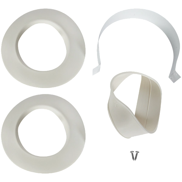 Rommer Комплект дымохода Антилёд 60/100 - 1220мм хомут в комплекте Rommer Комплект дымохода Антилёд 60/100 - 1220мм хомут в комплекте