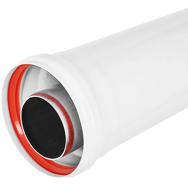 Rommer Труба дымохода коакс. раструбн. 60/100 L 2000 Rommer Труба дымохода коакс. раструбн. 60/100 L 2000