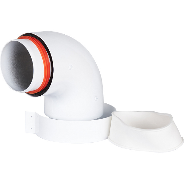 Rommer Отвод дымохода утеп. D 80/100 - 90гр Rommer Отвод дымохода утеп. D 80/100 - 90гр